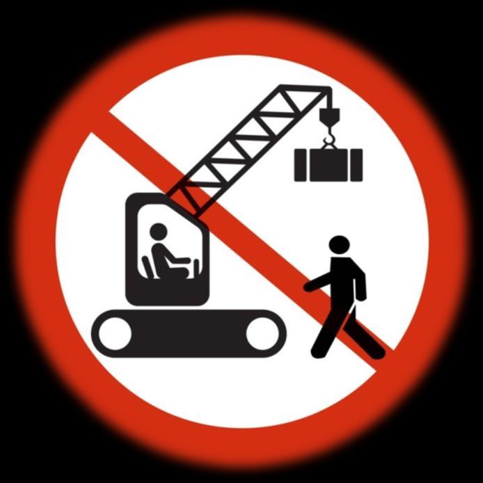 RULE 8: DO NOT WALK UNDER A SUSPENDED LOAD Working or walking immediately under a suspended load is unsafe as the load can fall on you.