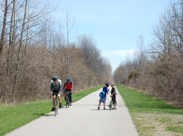 SHARED-USE PATHS (ALSO REFERRED TO AS MULTI-USE PATHS AND TRAILS ) Often used by non-motorized users including pedestrians, cyclists, in-line skaters, and runners, shared-use paths are