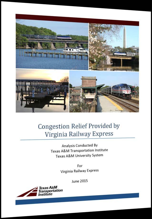 VRE BENEFITS TO CoSS contribution to congestion relief is significant much greater congestion benefit in the evening peak period contributes to a delay reduction of between 8 and 18%.