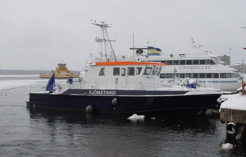 Fig 5 JOHAN MÅNSSON a 20m boat equipped with RESON 7125 multi-beam echo sounder for work in the Swedish archipelago.