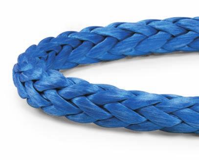 12 STRAND Class II A high-performace 12-strad sigle braid of 100% Dyeema fiber, AmSteel -Blue yields the maximum stregth-to-weight ratio, very low stretch, ad is stroger tha the same sized wire rope