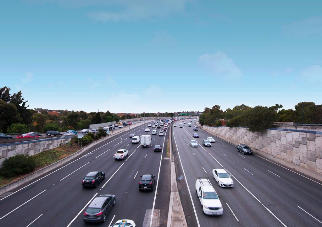 MONASH FREEWAY (TODAY) 2018 THE POSSIBLE FUTURE Freeway traffic has increased significantly, bolstered by the