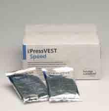 IPS PressveSt Speed IPS PressVEST is a phosphate-bonded investment material for the rapid heating method.