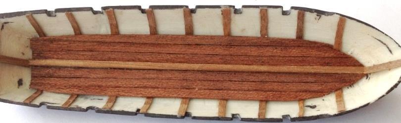 Bottom Boards From scrap timber timber used was 0.9 x 3 mm. Euromodel Falmouth Part 5 SHIP S BOAT - v.