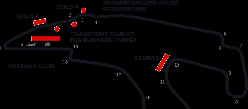 SEATING CHART STARTER SILVER 3 GRANDSTAND Uncovered - Seat-Back TROPHY GOLD 4 Uncovered - Seat-Back RED BULL TROPHY GOLD 4 Uncovered -