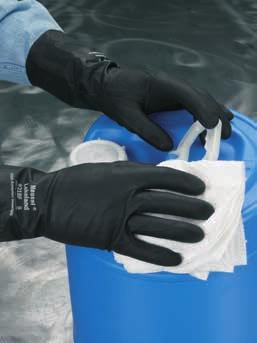 It is much thicker and more durable than common disposable nitrile gloves. The grip performance is better because of textured surface.