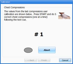 CHEST COMPRESSIONS/ARTIFICIAL VENTILATIONS This tool allows you to calibrate the chest compressions and the artificial ventilations to your specific criteria.