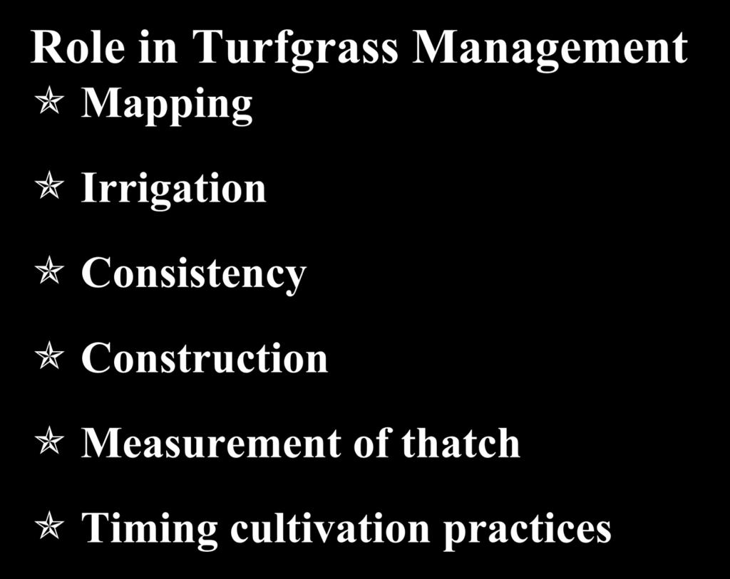 USGA TruFirm Role in Turfgrass