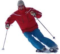 body. Shaping the top of the turn in a round arc, facilitates early edging of the skis at the top of the turn.
