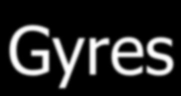 A gyre: a large system of wind driven