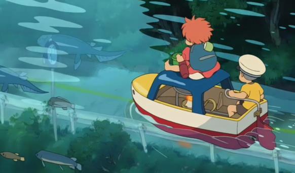 Ponyo is a little goldfish girl who lives with her father, a powerful wizard, in the sea.