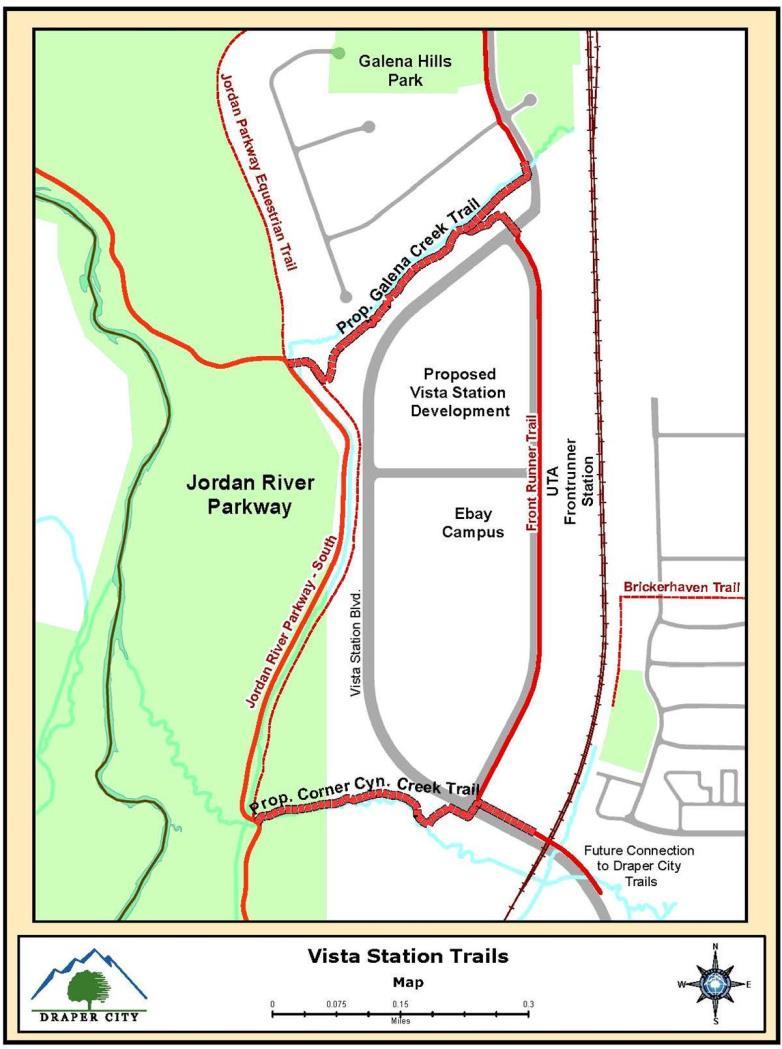 critical access loop from the Jordan River Parkway Trail to the new Frontrunner station, the