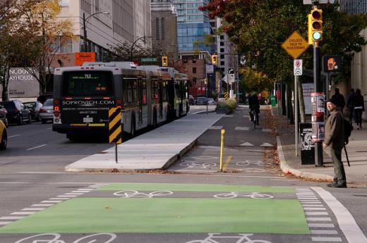 a corridor plan for a complete street and separated family-friendly bikeway