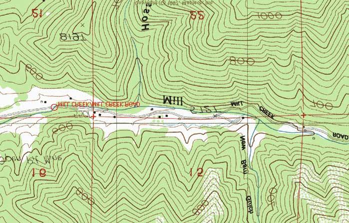 Site #16: Mill Creek/Mill Creek Road; Scott River; Klamath River Ranking: #26 = Low-Priority Location: Road ID # 6G003B. County Map #10. USGS Quad: Russell Peak. T45N, R10W, Section 21. Milepost = 0.