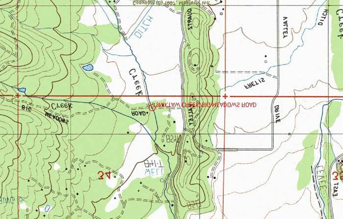 Site #18: Sniktaw Creek/Big Meadows Road; Scott River; Klamath River Ranking: #13 = Moderate-Priority Location: Road ID # 16F001; County Map #10. USGS Quad: Greenview. T44N, R10W, Section 34.