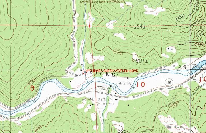 Site #24: McKinney Creek/Walker Road; Klamath River Ranking: #7 = High-Priority Location: Road ID # 8G004; County Map #10. USGS Quad: Horse Creek. T46N, R9W, Section 9. Milepost = 5.