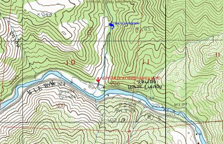 Site #27: Vesa Creek/Klamath River Road; Klamath River Ranking: #30 = Low-Priority Location: Road ID # 8J001; County Map Sheet #9. USGS Quad: McKinley Mountain. T46N, R8W, Section 10. Milepost = 6.