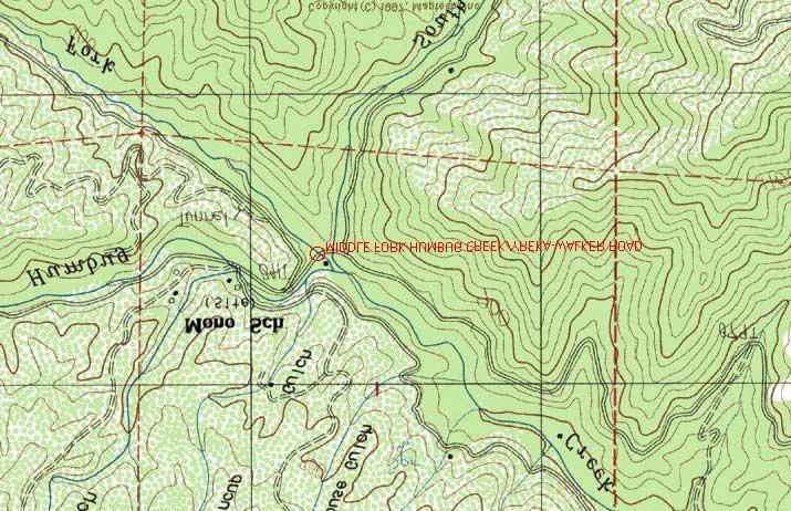 Site #29: Middle Fork Humbug Creek/Yreka-Walker Road; Humbug Creek; Klamath River Ranking: #9 = High-Priority Location: Road ID #7J001; County Map Sheet #13. USGS Quad: Badger Mountain.