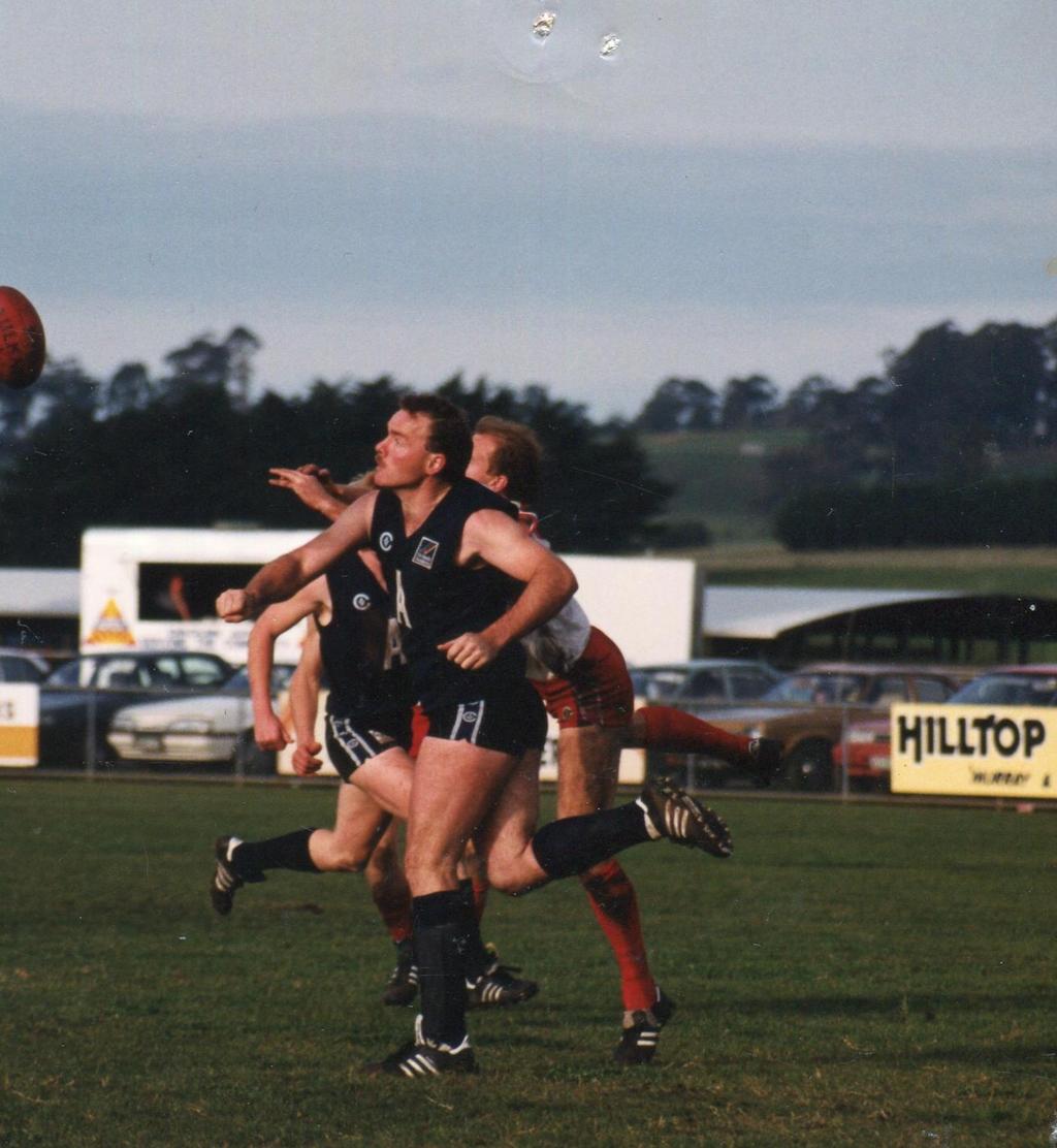 Playing experience The September Specialist 1977-93 - 275 Senior games of which 224 in Major League Country Football (Division 1 Bendigo Football and Division 2 Tungamah & Alberton Football League).