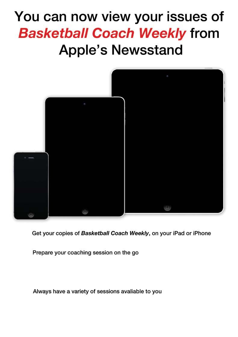 Take Basketball Coach Weekly sessions on to the practice court on your ipad or iphone To find out