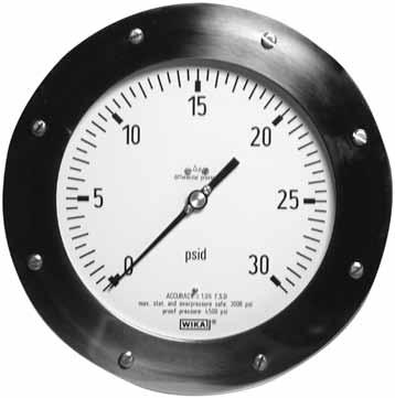 SS, polished Dial: White aluminum Type 732.25 Size 4½" 6" Conn. size 2 x ¼" NPT Female, Back MSRP $1,296.31 $1,296.