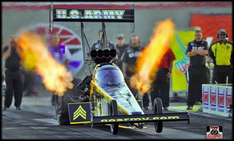 U.S. Army rockets to Las Vegas win for 73rd title, jumps to fourth; NAPA AUTO PARTS Dodge advances to second semis of 14 Don Schumacher Racing s Top Fuel contingent had a stellar weekend at The Strip