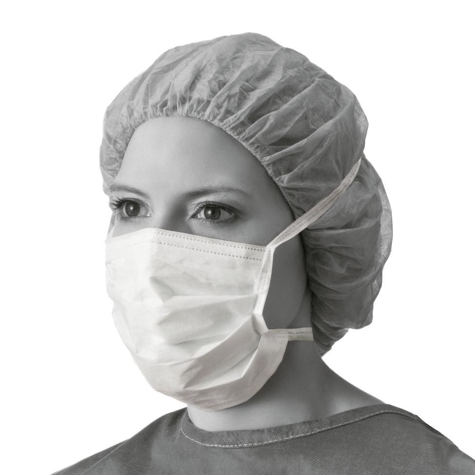 Anti-Fog Foam Strip Blue Ties NON27378A Surgical Face Mask Soft Inner Facing - Ideal for Extended Procedures Cellulose Inner and
