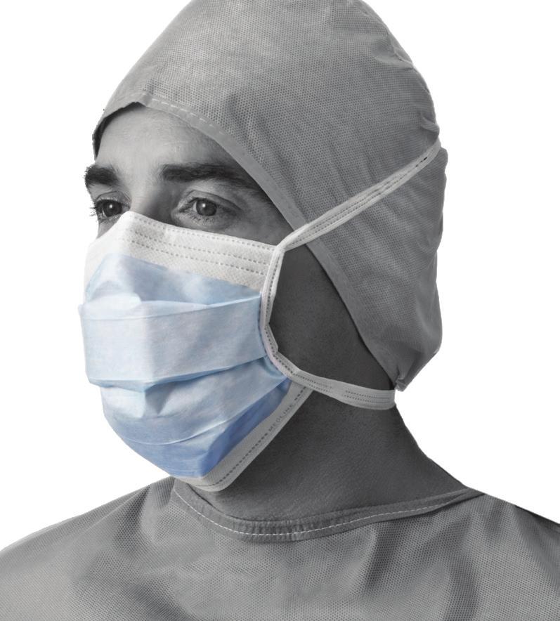 71 Thick Anti-Fog Foam Strip Surgical Face Mask Soft Inner Facing - Ideal for Extended Procedures Cellulose Inner and Outer Facings