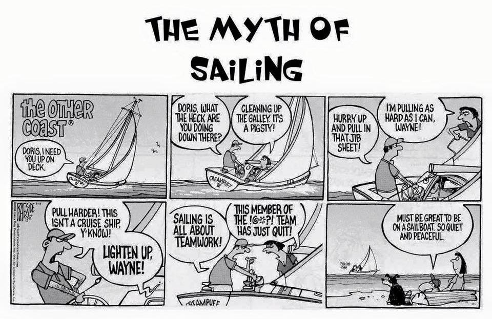 Sailing Humour Submitted by Roger Renaud Welcome new Member South Port welcomes new member Brian Dawes, partner Mindy Barida and their C&C Redwing 30 to the club.