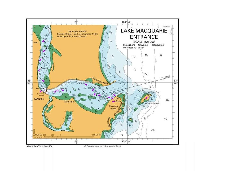 Skippers unfamiliar with entry to Lake Macquarie should note the following.