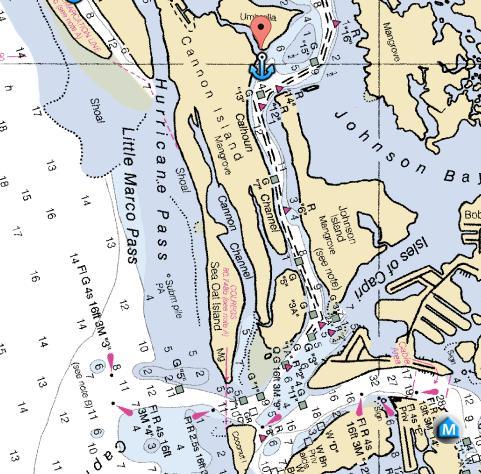 vessels as large as 48 feet Shelter: Very Good 19. Johnson Bay Lat/Lon: near 25 59.952 North/081 44.