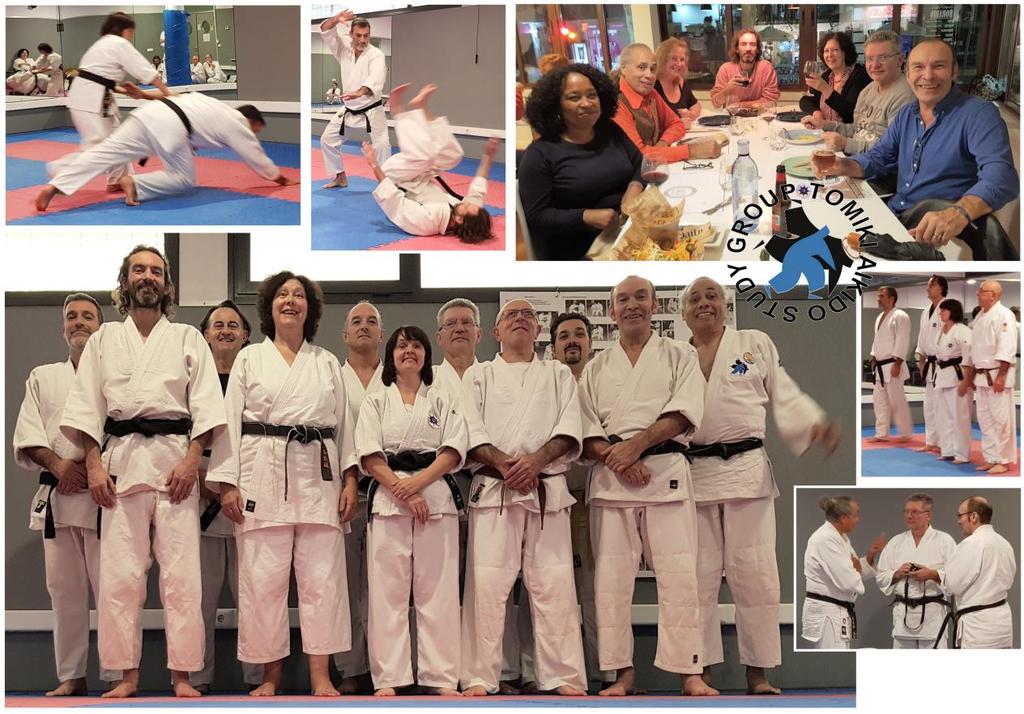 STUDY GROUP TOMIKI AIKIDO - Saturday 17 th November, 2018 To open the morning session we worked movements of the Kyokotsu and Tenshikei and the link with the elbows and how to check each other for