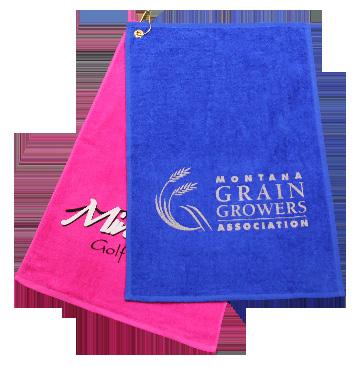 Caddie (16 x 24 ) White Towel with One Screened Logo; Jr.