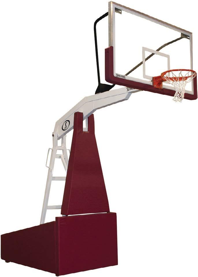 PORTABLE BACKSTOPS G5 PORTABLE BACKSTOP Side court backstop for college and professional practice 5 distance from backboard to front pad at standard height Height adjustable: 6-10 Spring assisted