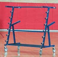 through a 36 (91cm) doorway 438-057 Volleyball Equipment Carrier Shown with net VOLLEYBALL