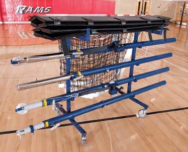 Volleyball Upright Transporter UPRIGHT STORAGE RACK Holds all styles of Spalding uprights