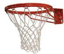 BASKETBALL RIMS ROUGHNECK GORILLA GOAL hs Fixed goal for aggressive play 5/8 diameter support arm for superior strength T-Tie net attachments for forceful impacts Universal mounting pattern is