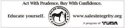 06FTFFEB $125,000-Consignor: Excel Bloodstock, agent; Buyer: Agnes Peace 05KEESEP $100,000-Consignor: Hill 'n' Dale Sales Agency, agent; Buyer: Excel Bloodstock 08CLAIM (AQU) $50,000 For: Sullivan
