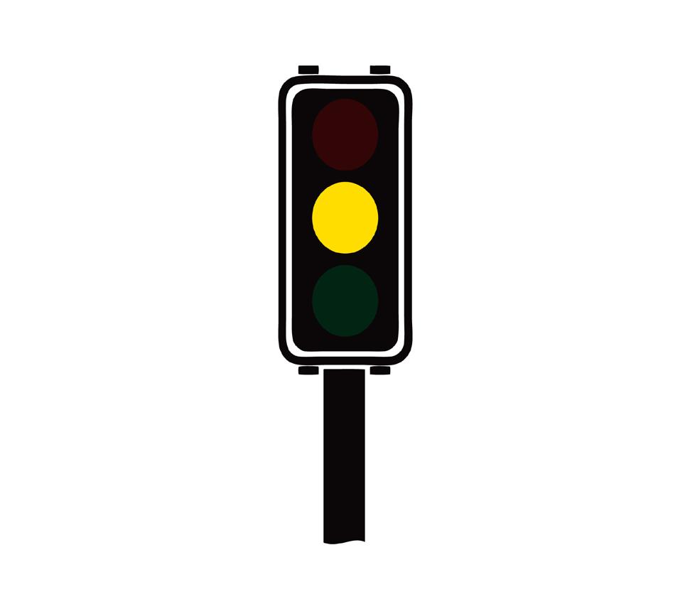 WalkSafe Traffic Signal Flashcards Yellow