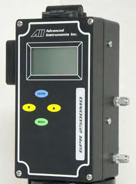 GPR-1500 PPM Oxygen Transmitter Owner s Manual Revised August 2013 2855 Metropolitan