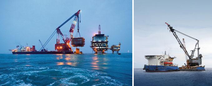 They can handle most of the heaviest structural objects and can perform subsea installation for very deepwater.