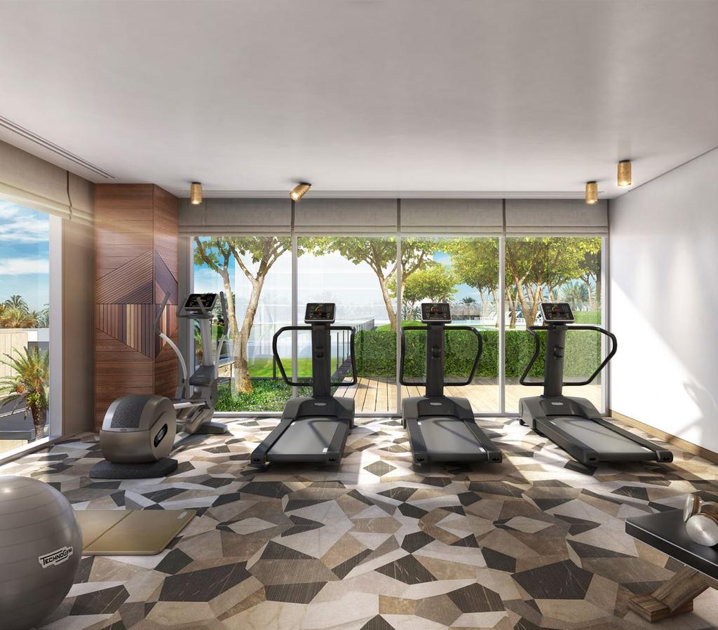 THE CLUBHOUSE YOUR PERSONAL HAVEN Start your day by practising your swing. Or get your daily dose of exercise at the on-site gym and pool.