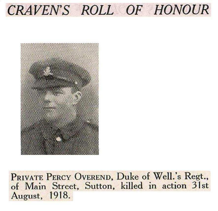 Lest we Forget source: Craven s Part in the Great