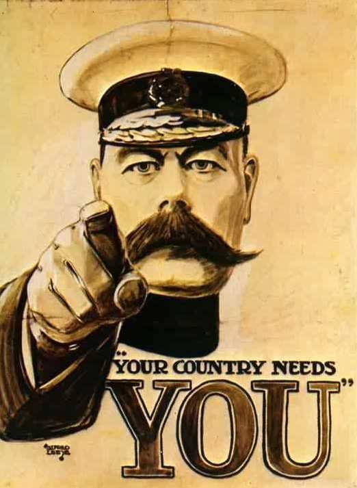 Earl Kitchener recruitment poster 1914