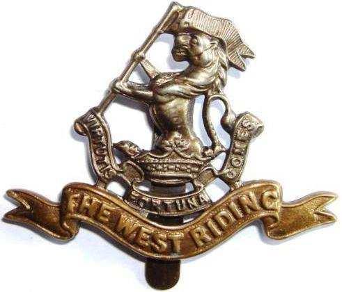 WW1 Duke of Wellington s (West Riding Regiment) Cap Badge Officers of 2/6th West Riding Regiment