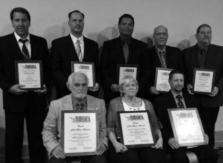 2014 NATIONAL COACH OF THE YEAR FINALISTS Back Row, Left to Right: Kim Nelson, Sioux Falls Roosevelt in Football; Bill Clements, Dakota Valley Athletic Director; Paul Hendry, Rapid City Stevens in