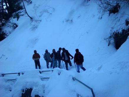 wonderful experience of hiking in deep soft snow.