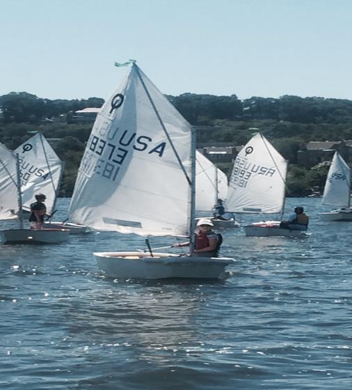 The SJS Junior Sailing Program sails off of the Junior Sailing dock which is located in Oyster Bay off of Center Island s Brickyard Point.