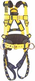 Fall Protection Category Delta Construction Harnesses Patented No-Tangle triangular design allows harness to fall into place for quick and easy donning and holds its basic shape so shoulder straps