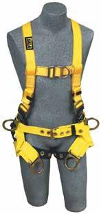 Category Fall Protection Delta II Tower Climbing Harnesses Features body belt with foam back pad, spring-loaded stand-up back D-ring, side and front D-rings and seat sling with positioning/suspension